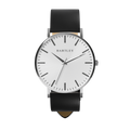 Heritage Silver with Black Leather