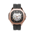 Legacy Rose Gold with Black Silicone