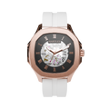 Legacy Rose Gold with White Silicone