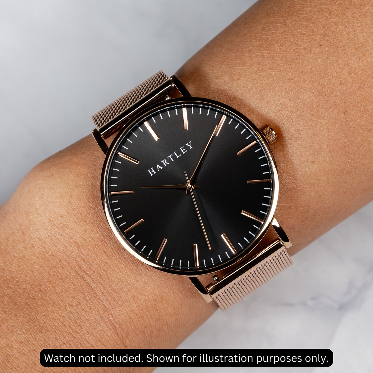 Rose Gold Mesh Strap Example Image 2